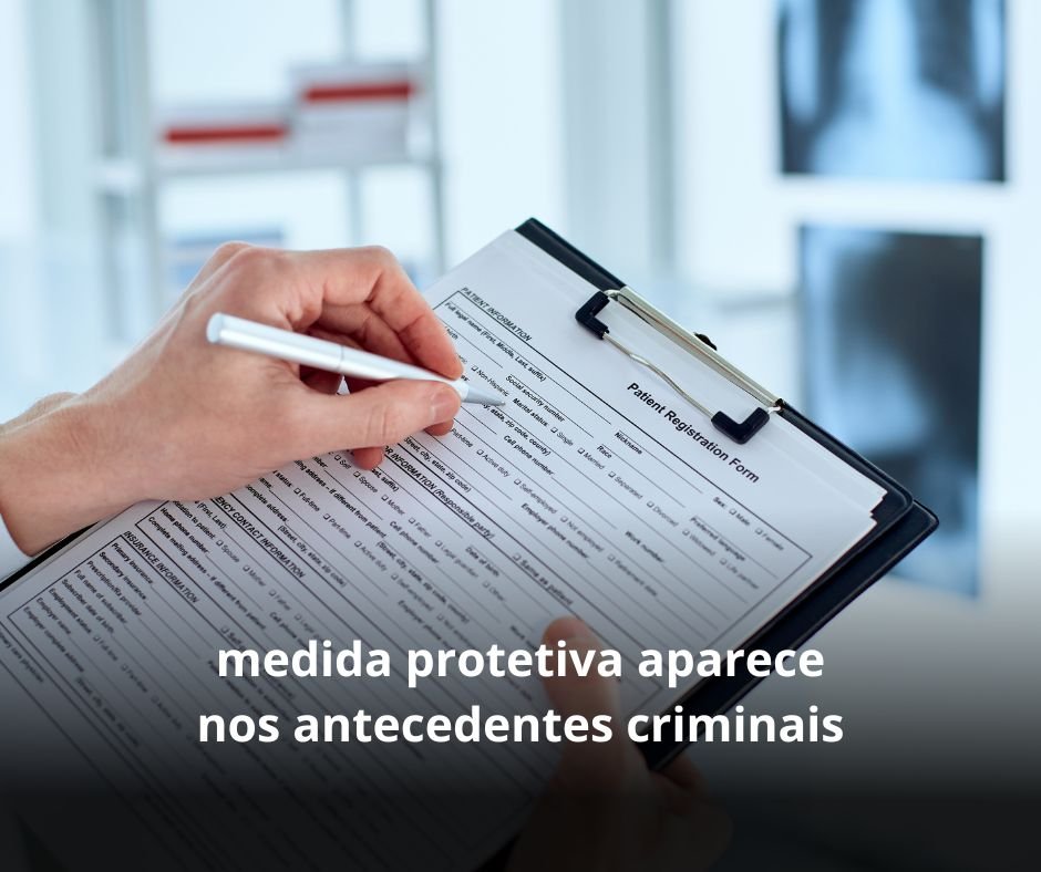 medida protetiva aparece nos antecedentes criminais